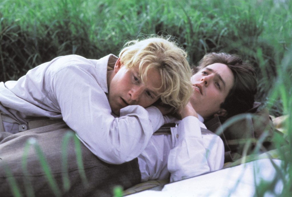 Hugh Grant and James Wilby in Maurice, 1987