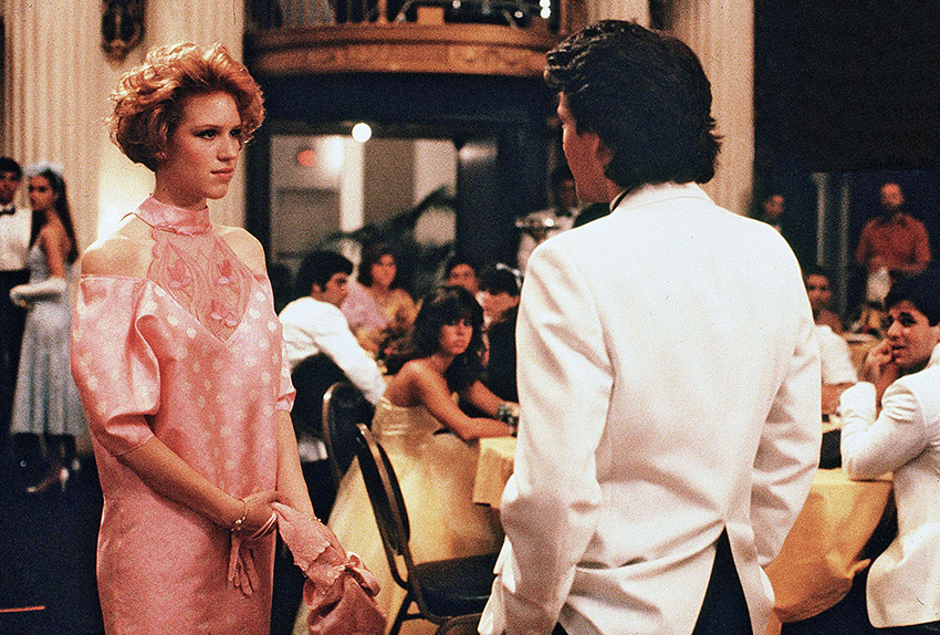 Still from Pretty in Pink, Andie at Prom